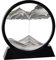 Arthink Bewegliche Sandkunst Bild in Bewegung, rundes Glas, 3D, Tiefseelandschaft, dynamische Sandkunst-Sandlandschaften, sensorisch, entspannend, Desktop-Tischdekoration, Schreibtischdekoration,