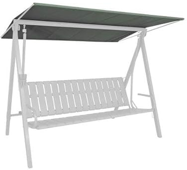 ANGERER Sonnendach für Hollywoodschaukel Draltex grün, 210 x 145 cm | passend für viele 3-Sitzer Hollywoodschaukeln, Schaukeldach Made in Germany, robuster und waschbarer Stoff
