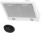 Hotte aspirante, Hotte Casquette, Filtres à Charbon Inclus, Hotte de Cuisine-air extrait/recirculation - largeur 60cm-couleur: blanc-boîtier en acier inoxydable-éclairage LED [Classe énergétique C]