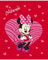 hermet Minnie Mouse | Soft Touch Decke | Plaid Coral | 100 x 150 | Disney
