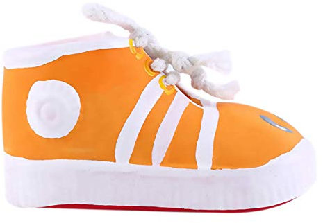 Générique Beißfeste Hundeschuhe aus Latex, für Hunde, Kauen, Molar-Spielzeug, Orange