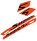 DUVTEK tankaufkleber pad Für Vespa GTS 300 GTS300 Super Sport Motorrad Aufkleber (Color : 3 Orange)
