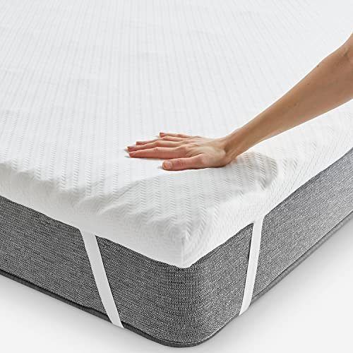 Pikolin Home - Topper Viscoelástico Multizonas - Sobrecolchón Colchoncillo de Grosor 7 cm, para Cama de 200, Desenfundable y Transpirable, Cubre Colchón Viscoelástico, 200 x 200 cm