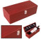 LucaHome - Set de accesorios sommelier con caja de madera para vino - Incluye sacacorchos, termómetro, aireador, anillo de goteo y vertedor - Ideal para regalo (Caja 5 accesorios)