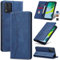 Jasonyu Coque pour Motorola Moto E13, Housse Etui en Cuir PU Portefeuille [Antichoc] [Magnétique] [Porte Cartes] [Stand Fonction] Flip Coque (Bleu)