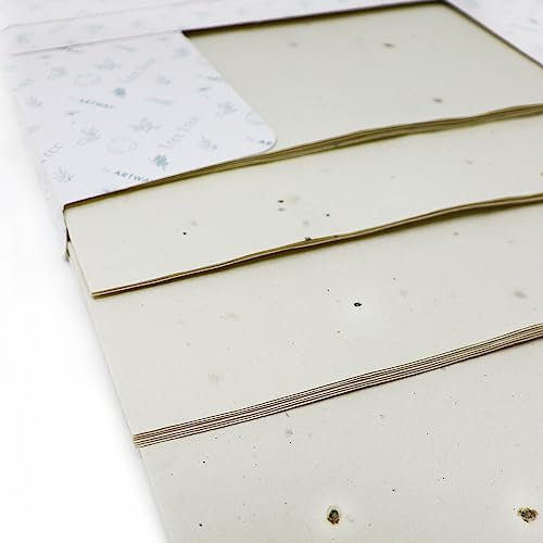 Artway Tree Free Wild Flower Seed Paper Pack - 24 x A4 Blätter -180gsm - Wild Flower Seed Cotton Rag Papier für Kunst und Kunsthandwerk, Wildblumensaatgut