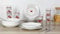 Cosy & Trendy Service Petit déjeuner en Porcelaine/Verre BASSE COUR18 pièces, 6 personnes