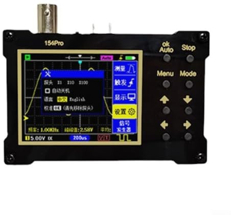 Digitales Oszilloskop, DSO154Pro Digitales Oszilloskop, 2,4 Zoll LCD-Display, Signalgenerator, 500 kHz, Triggerfunktion Auto/Nomal/Single