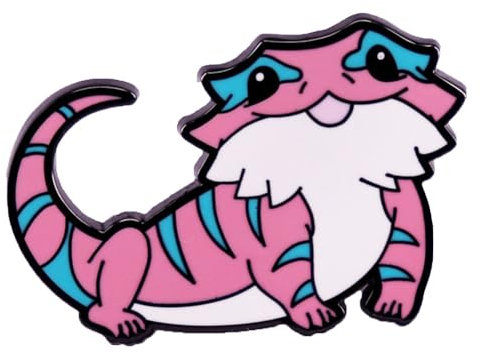 Ficsowy Épingles à épinglette en émail motif dragon barbu gay arc-en-ciel pour homme et femme, Zinc, Pas de gemme