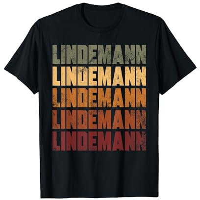 Familienname Lindemann Geschenkidee Team Lindemann T-Shirt