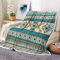 Xiaoput Azteken-Überwurfdecke, Indianer, Südwestern, Navajo, Stammes-Stil, warmer Überwurf, Boho-Wester-Dekor, Flanell, gemütliche Überwurfdecke für Sofa, Camping, Couch, Bett, Reisen, 127,7 x 152,4