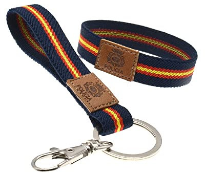 BDM Pulsera elástica Policía Nacional, CNP, para Hombre y Mujer, 18-20 cm