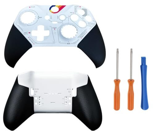 Hzxkqmil Alloggiamento di Ricambio Guscio Anteriore Frontalino + Custodia Posteriore per Xbox Elite Series 2 Controller - Edizione Speciale, con Strumento Cacciavite