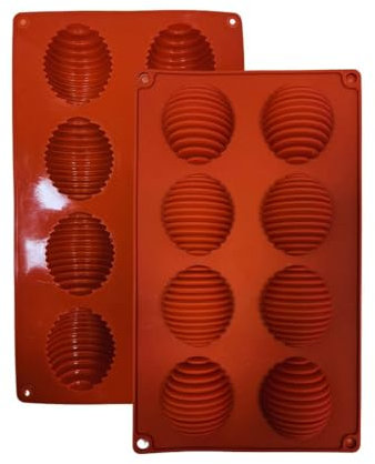 Moule en Silicone, 1 Moule RUCHE avec Revêtement Antiadhésif, Moule en Silicone Mini Pâtisserie pour Muffins, Brownies, Gâteaux, Pudding, Glaçons, Gelée, Quiches (2 7 x 1 6 cm) – 8 cavités