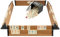 spar-home® Rummy Premium Holz Okey Set mit Melamin Steine Brettspiele für Erwachsene Gesellschaftsspiele Original Türkisch Rummikub Holz Spiel Familienspiele (Hellbraun)