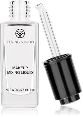 Makeup Mixing Liquid Waterproof Clear Mix,Cosmetic Thinner,Foundation Blender,Eyeshadow & Mascara Sealer,Prolong Makeup Durability Color Enhancer Mix 9ML