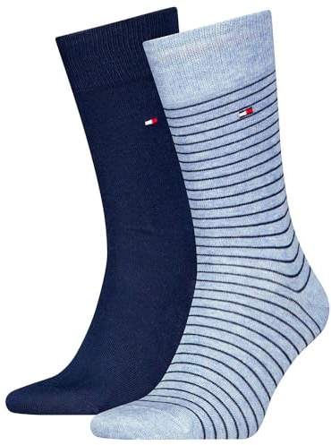 Tommy Hilfiger Adaptive Herren Small Stripe Classic Sock (2er Pack)