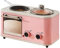 TEmkin 3-in-1-Familien-Frühstücksmaschine, Mini-Brottoaster, Toaster, Ofen, Bratpfanne, Heißtopf, Boiler, Dampfgarer