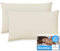 Kissenbezug 40x70 Elfenbein-weiß, 2-er Set Kissenbezüge, Premium Mako-Baumwolle, Kopfkissen-Bezug für 70x40 Kissen, Kissenhüllen für Seitenschläferkissen/Nackenkissen, Oeko-TEX Zertifiziert