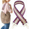Traziewell Taschengurt Breit Schultergurt, 5CM Taschengurte zum Wechseln, Herren Taschenriemen Damen Tragegurt Längenverstellbarer für Schultertasche DIY Zubehör Violett 1910