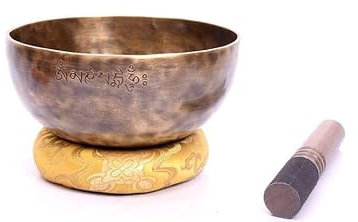 8'' Full Moon Bowl-E Note Tune Bowl-Solar Plexus Chakra Healing Singing-Zen Bowl