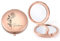 jewelora Personalisierte Taschenspiegel Klappbar mit Geburtsblumen und Namen Schminkspiegel Klein Reisespiegel für Damen Mädchen Mama Freundin Hochzeit Weihnachten Personalisierte Geschenk (Roségold)
