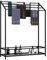 Handtuchhalter Stehend, Handtuchhalter Bad Stehend, Freistehend mit 4 Handtuchstangen, Freistehend Spa Badezimmer Handtuchständer (Black)