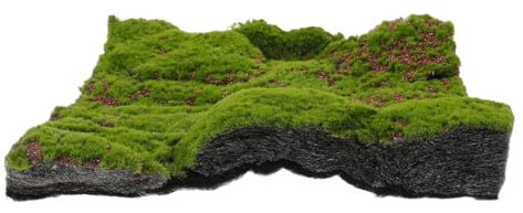Amosfun Faux Moss for Indoor Planters Miniature Decor Grass Artificial Turf Mat 30x30cm
