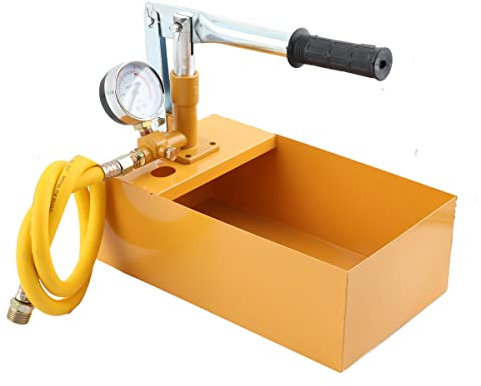 FMCQQBK 1/2 zoll Manuelle Druckprüfpumpe 25 Kg 2,5 Mpa Befüllpumpe Handpumpe Abdrückpumpe Prüfpumpe Befüllpumpe mit 95cm Schlauch