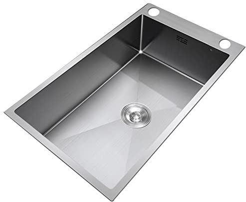 Küchenspüle, Spüle Küche Sehr Schmales Langes Waschbecken Kleines Waschbecken/Silber/63 * 40Cm