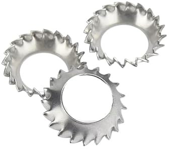 Arandela avellanada, arandela de copa, Arandela de seguridad cónica dentada de acero inoxidable 304/Arandela de seguridad/arandela de bloqueo con forma de sierra de embudo de dientes externos M3 M4 M5