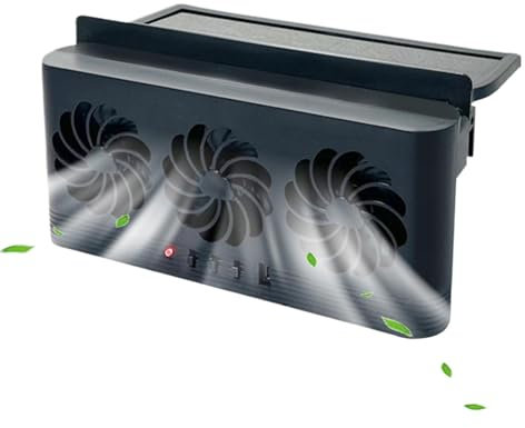 Ventilateur de voiture à énergie solaire - ventilateur d'échappement du circulateur d'air | Purificateur d'air de voiture | Fan de ventilation de voitures | Ventilateur de circulation d'air de refroid