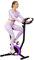 Hop-Sport Heimtrainer Fahrrad HS-010H Rio - Ergometer für Zuhause mit praktischem Trainingscomputer & verstellbarem Sitz, bis 120 kg belastbar, stabiler & platzsparender Hometrainer (Violett)