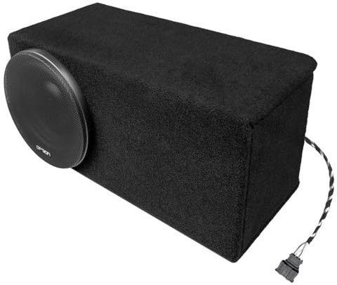 Option Kit de subwoofer compatible con VW ID.7 (con sistema de sonido H/K de fábrica) – Bass Upgrade Rock-9 pasivo 20 cm Bass Reflex Subwoofer, 200 W RMS, +10dB de aumento de graves