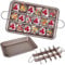 PIQIUQIU Brownie-Backform aus Kohlenstoffstahl(31x20x4 cm) – Antihaft-Beschichtete Kuchenform für Brownies, Kekse & Riegel – Einfaches Entformen, Spülmaschinengeeignet