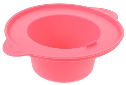 WRITWAA Hair Remover Silicone Wax Warmer Liner for Wax Pot Silicone Wax Warmer Liner Small Silicone Pot Wax Heating Liner Wax Warmer Replacement Bowl Wax Melt Liners Pink Silica Gel