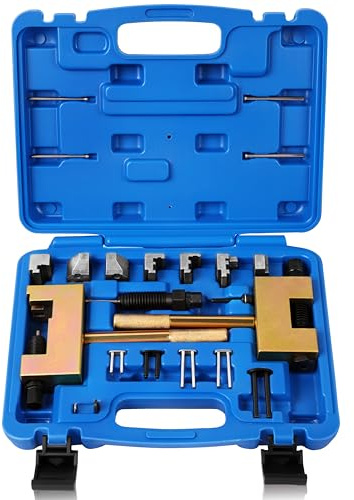 DAYUAN Engine Timing Chains Riveting Tool, Simplex Duplex & Double-Roller Timing Chain Removal Installer Tool Kit Compatible with Mercedes Benz M271 M272 M273 M274 M276