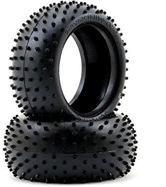 Schumacher Racing U6558 Mini Spike Tyres - Rear - Yellow (pr)