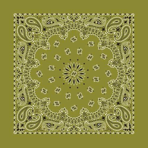 Fabfive - HAV-A-Hank - Original Made in USA Bandana - Olive