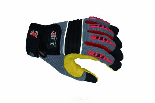 KinetiXx Uni Handschuhe X-Bull, grau/gelb/rot, M, 7000-140