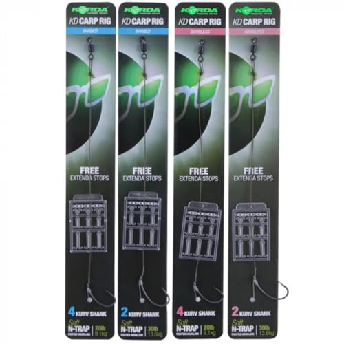 Korda KD Carp Rig Kurv Shank Soft N-Trap 15lb 6.8kg