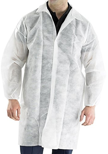 POLPROP DISPOSABLE VISITORS COAT WHITE XL