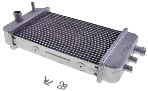 2EXTREME Kühler Aluminium für Derbi Senda DRD 50 D50B0 EBS Gilera SMT ZAPG12A Aprilia RX SX MX 50 AM6 APABB01 ZD4PV Motorrad Tuning Wasserkühler 50ccm Ersatzteil 260x140mm