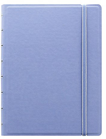 Filofax Refillable Pastel Notebook, A5 (8.25 x 5) Vista Blue - 112 Cream moveable pages - Index, pocket and page marker (B115051U)
