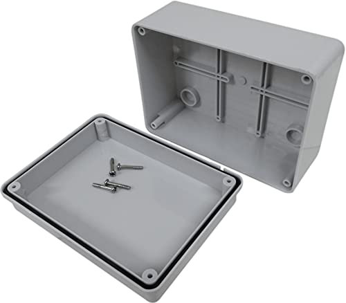 Junction Box 150mm x 110mm x 70mm Waterproof IP56 PVC Plastic Adaptable Enclosure Outdoor Lighting Cable Electrics Connection