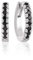 Sif Jakobs Jewellery Damen-Creolen 925er Silber Zirkonia One Size Silber 32014862 Schwarz Medio Sterlingsilber 925