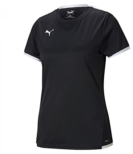 PUMA Damen Teamliga Jersey W Shirt, Puma Black-puma White, XS EU