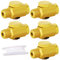 TAISHER 5PCS Brass Air Compressor Accessories Control Tool，in-Line Air Flow Regulator Valve 1/4 NPT Male x 1/4 NPT Female