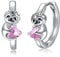 VONALA Faultier Creolen Ohrringe 925 Sterling Silber Mädchen Schmuck Geburtstag Geschenk für Damen Kinder