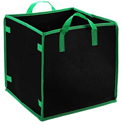 a-r Sacs de culture carrés – Pots en tissu non tissé de 37 litres – Pots en tissu cubique non tissé épais, sacs de plantation en tissu pour intérieur et extérieur